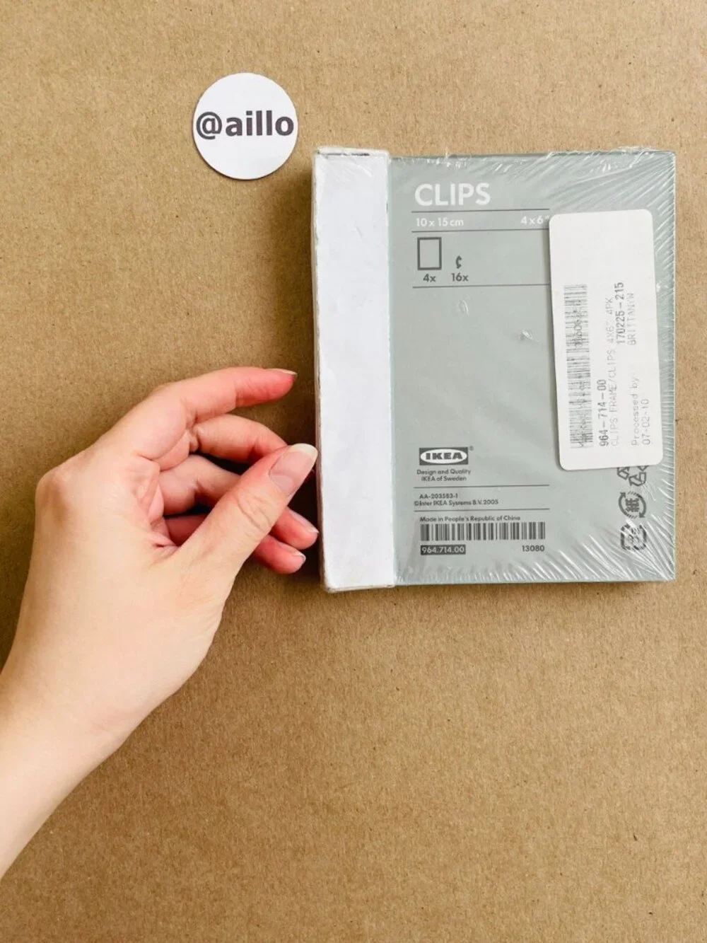 IKEA CLIPS Borderless glass picture frames, clear